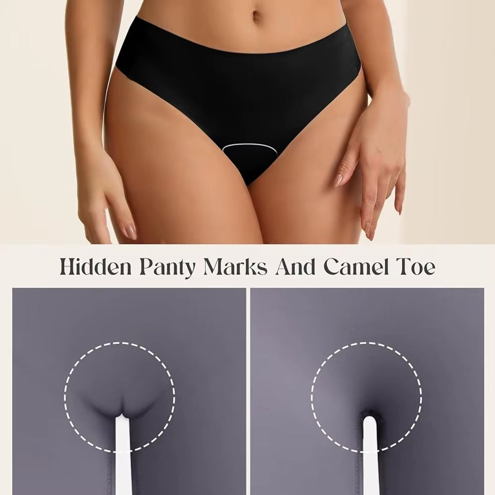 (4 PACK) Millory Seamless Camel toe Proof Liners