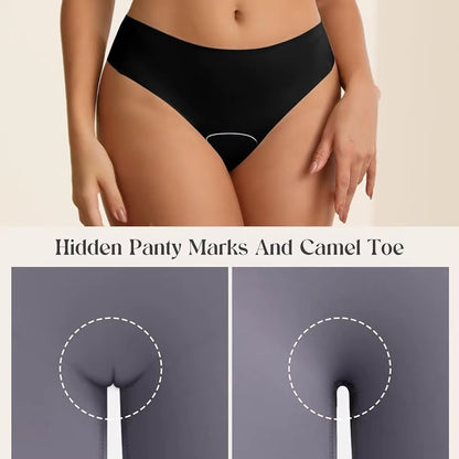 (4 PACK) Millory Seamless Camel toe Proof Liners