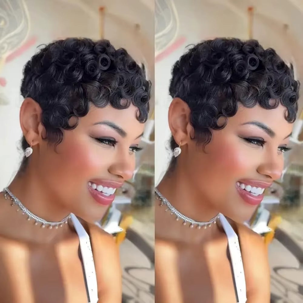 Millory Brazillian Remy Pixie Cut Wig