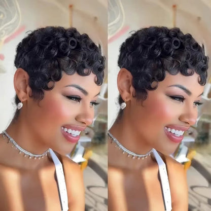 Millory Brazillian Remy Pixie Cut Wig
