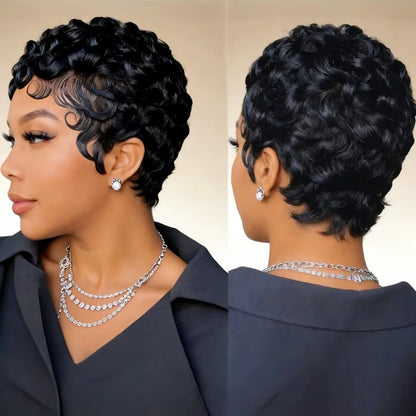 Millory Brazillian Remy Pixie Cut Wig