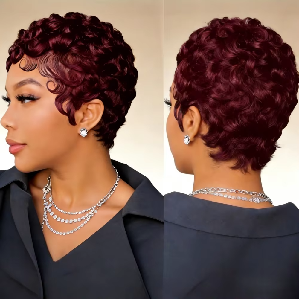 Millory Brazillian Remy Pixie Cut Wig